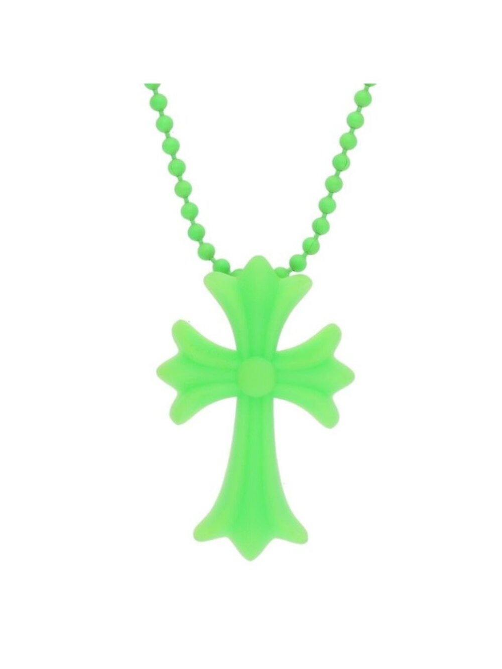 Chrome Hearts Rubber CH Small CH Cross Fno Limited Silicone Necklace